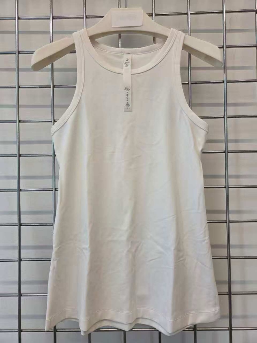 lululemon athletica White Ribbed Tank Top